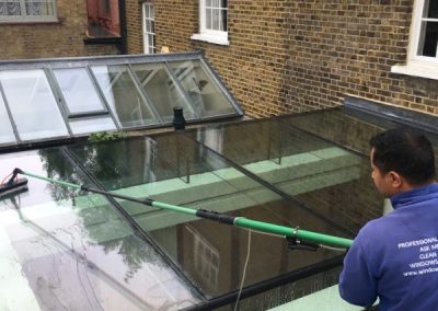 Window cleaners at work