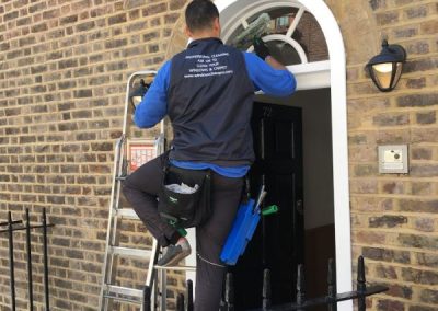 Window cleaners at work