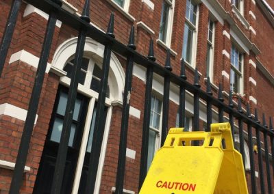 Window cleaners at work