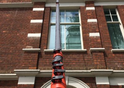 Window cleaners at work