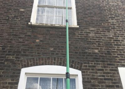 Window cleaners at work