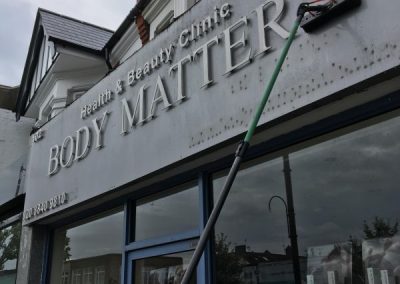 Window cleaners at work