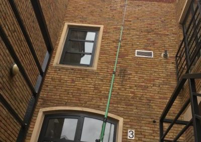 Window cleaners at work