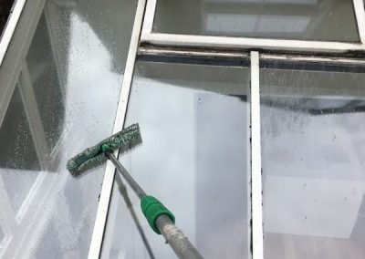 Window cleaners at work